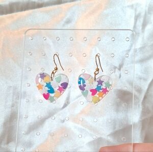 Heart Resin Earrings!!